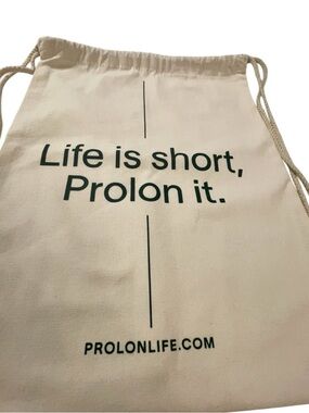 ~ProLon Canvas Drawstring Bag in Natural. New. Measurements in photos.